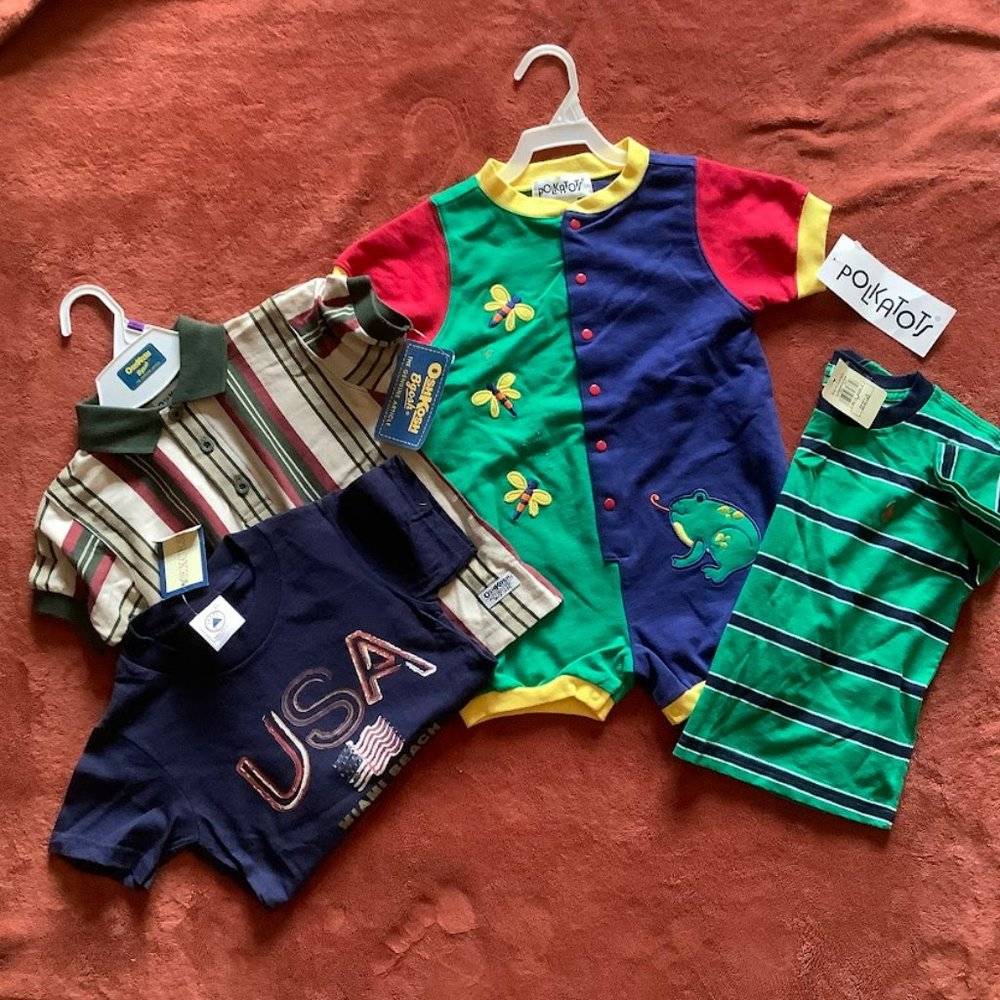 Boys' cotton tops, size 3T, bundle of 4
